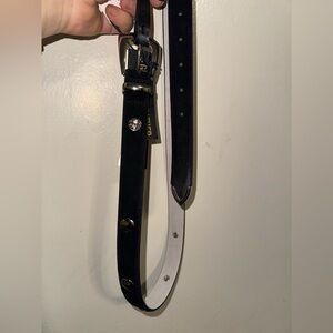 House of Harlow women’s suede Belt size M black with gold